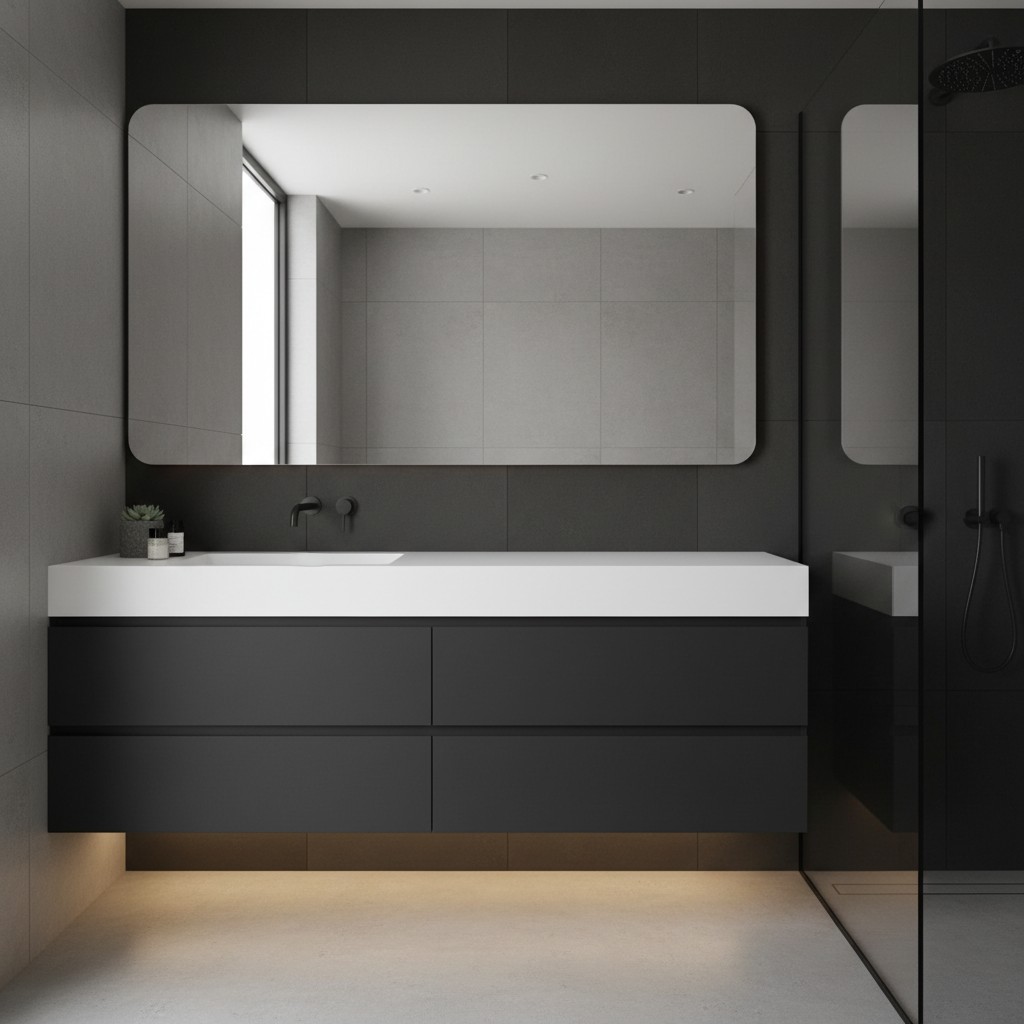 Minimalistische Designs: Klare Linien für moderne Bäder