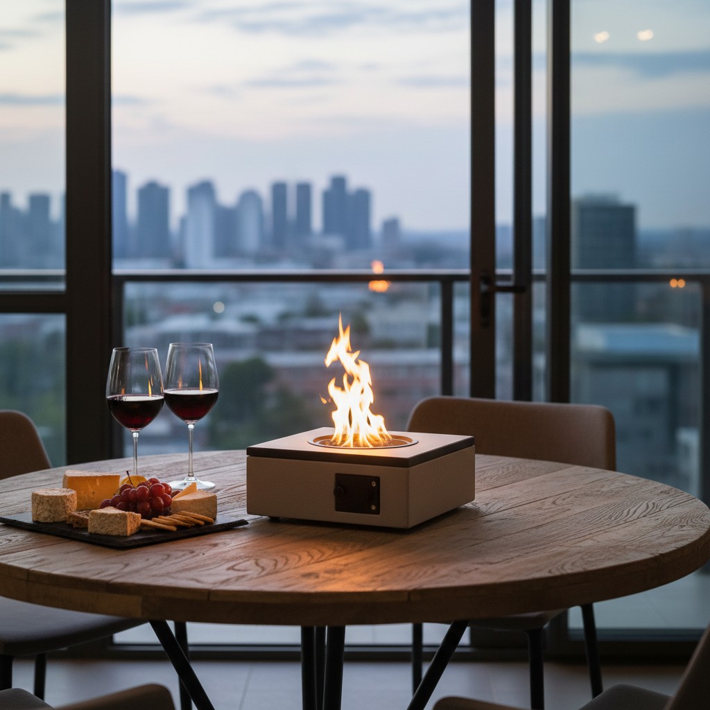 Das Tischfeuer: Kleine Flammen für Balkon und Tisch