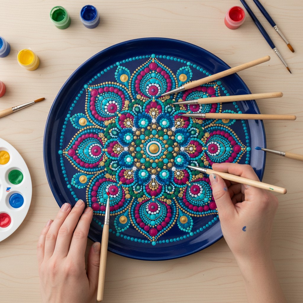 Meditative Mandalas mit Dot-Painting