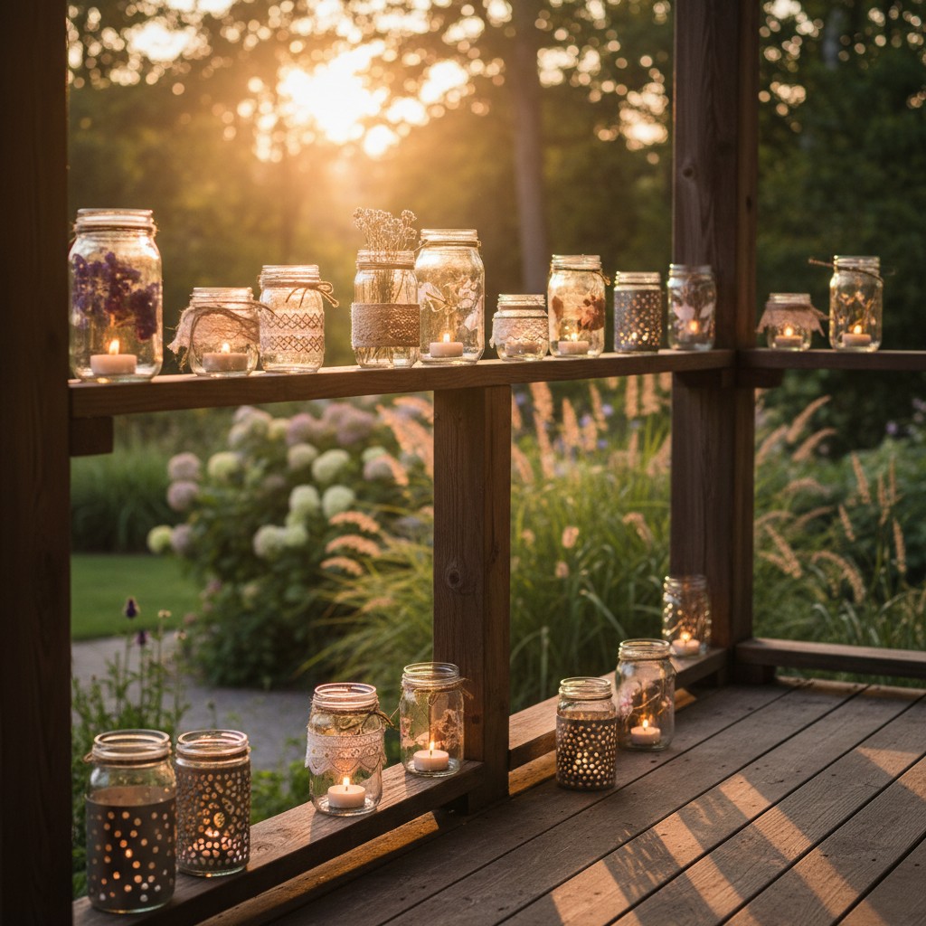 Upcycling-Windlichter aus alten Gläsern