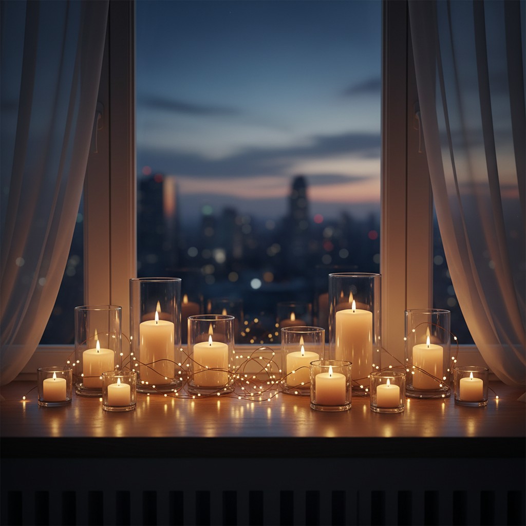 Ein Meer aus Lichtern: Kerzen & Lichterketten
