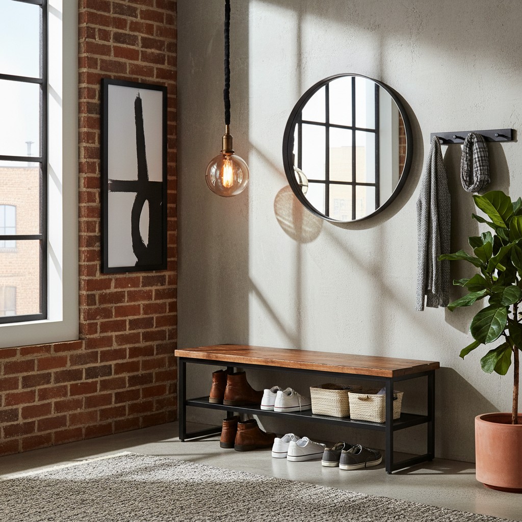 Die Industrial-Chic-Bank: Roher Charme trifft Funktion