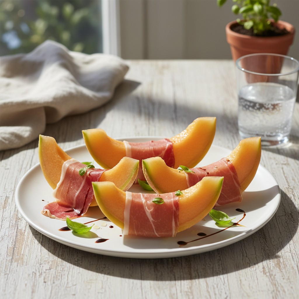 Der italienische Klassiker: Melone mit Prosciutto