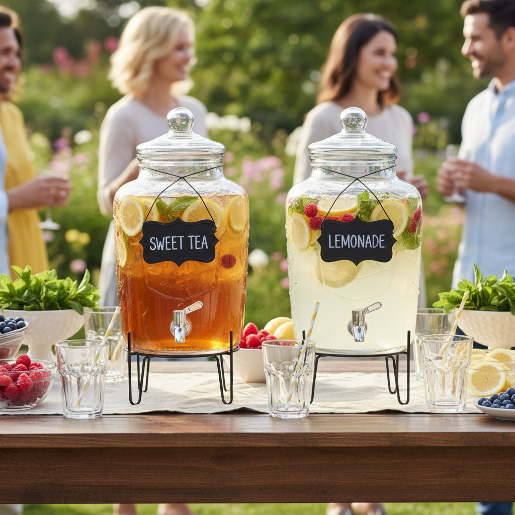 Selbstgemachte Limonaden und Eistees