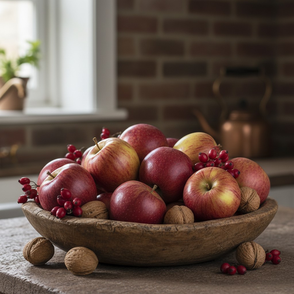 Arrangements aus der Natur: Äpfel, Beeren & Co.