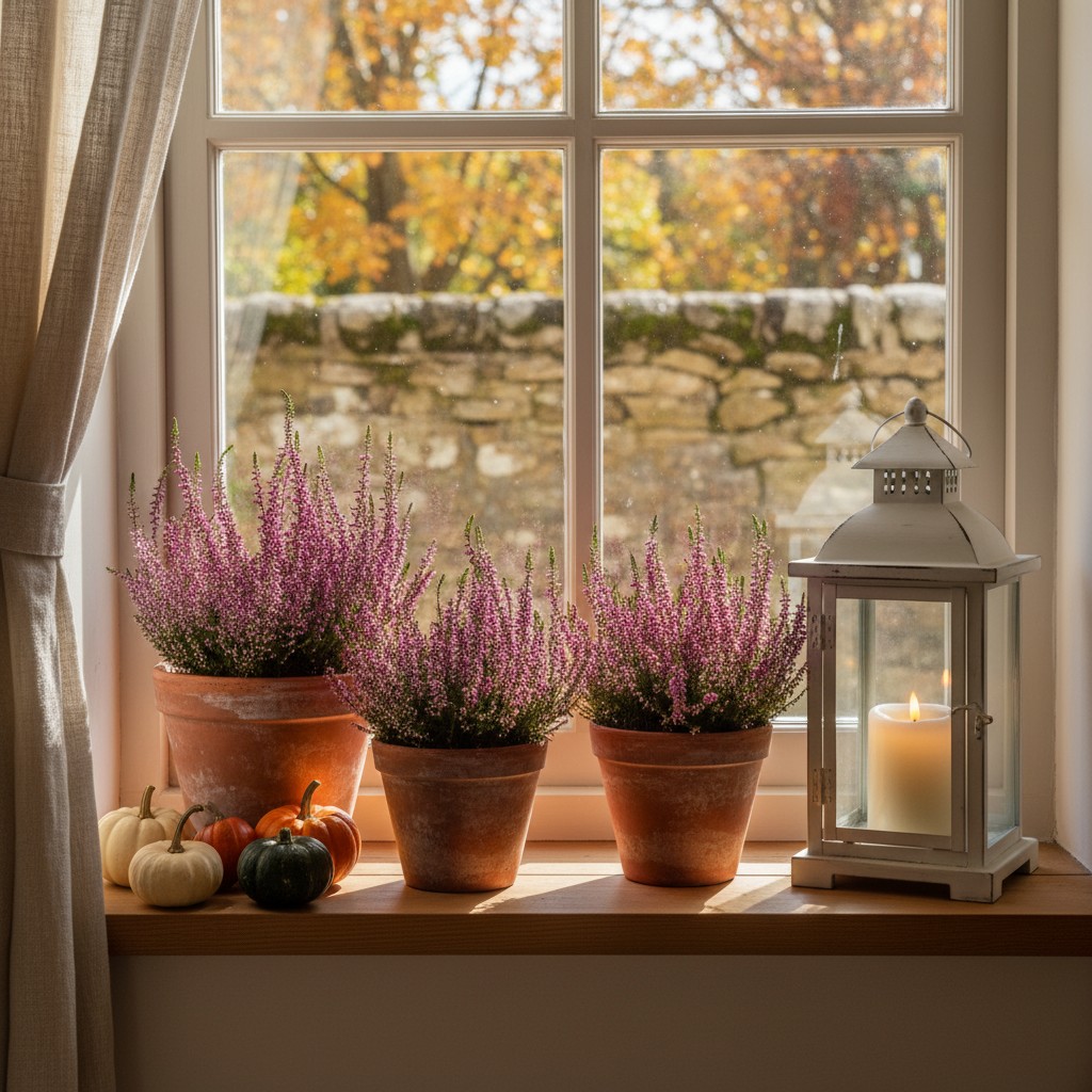 Die Fensterbank als saisonale Bühne