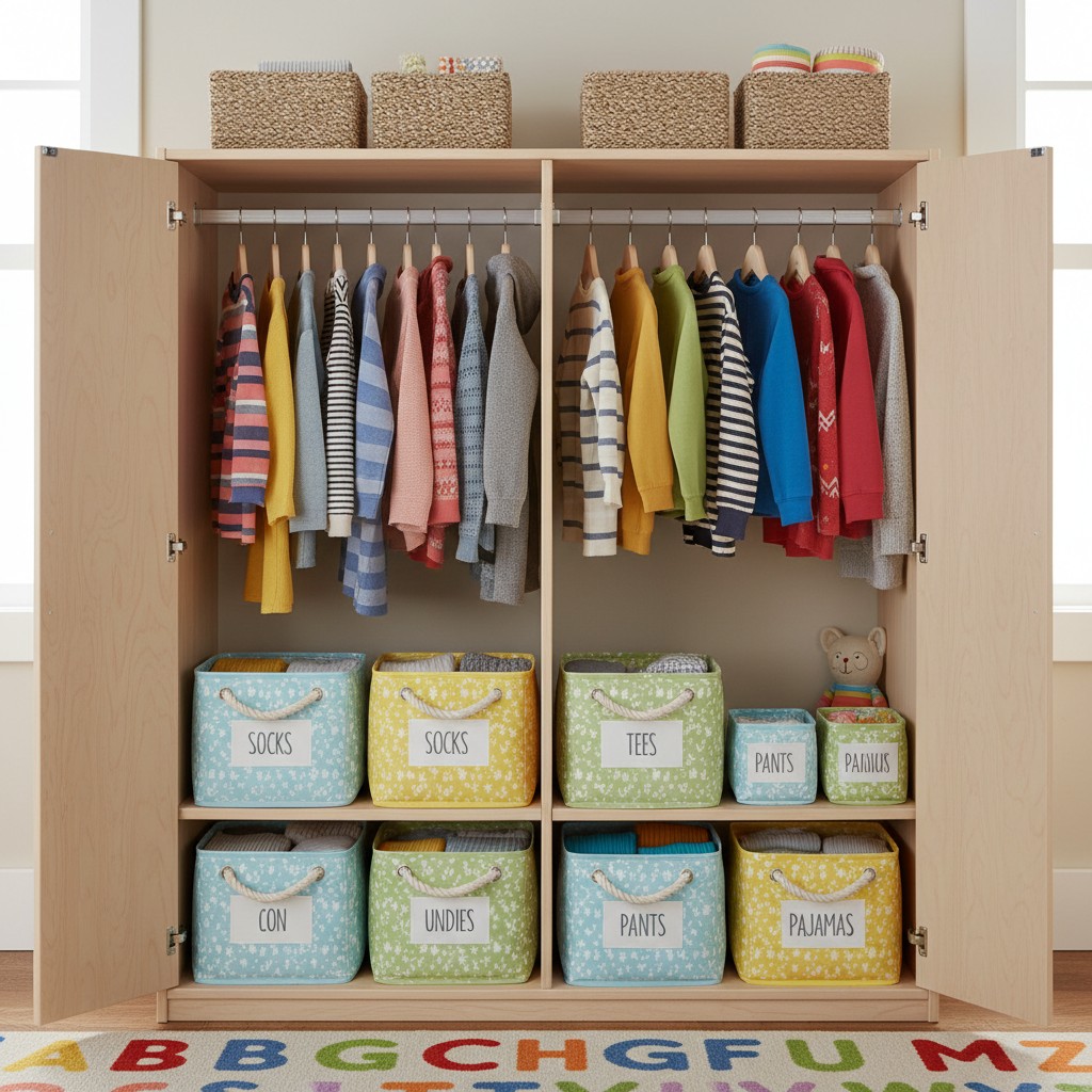 Kleiderschrank für Kinder: Alles in Reichweite
