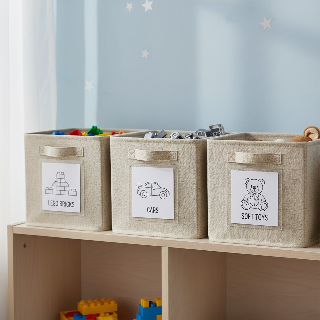 Alles hat einen Platz: Thematische Boxen mit Bildern